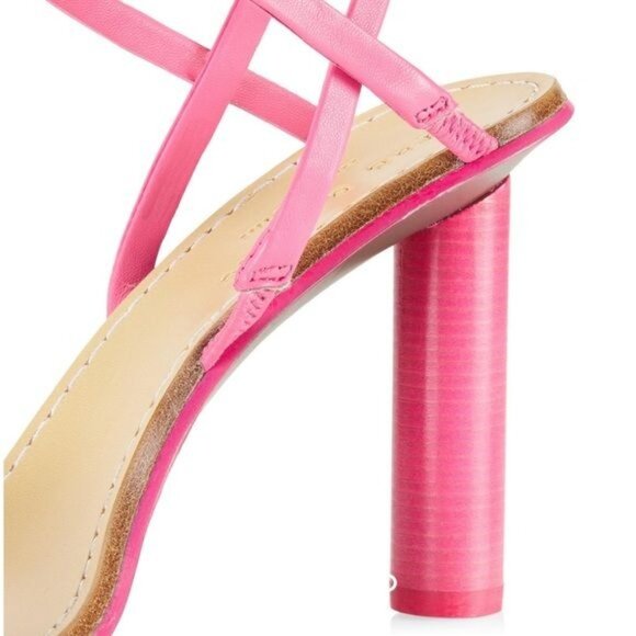 rag‎ & bone Infinity Cylinder-Heel Slingback Sandals in Pink Size 38.5 (US 8.5) - Picture 10 of 11